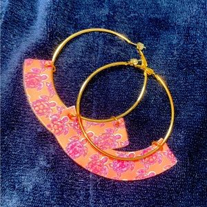 Simply southern faux leather hoop earrings